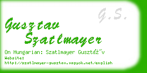 gusztav szatlmayer business card